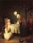 jean-Baptiste-Simeon Chardin Grace Before Dinner USA oil painting reproduction